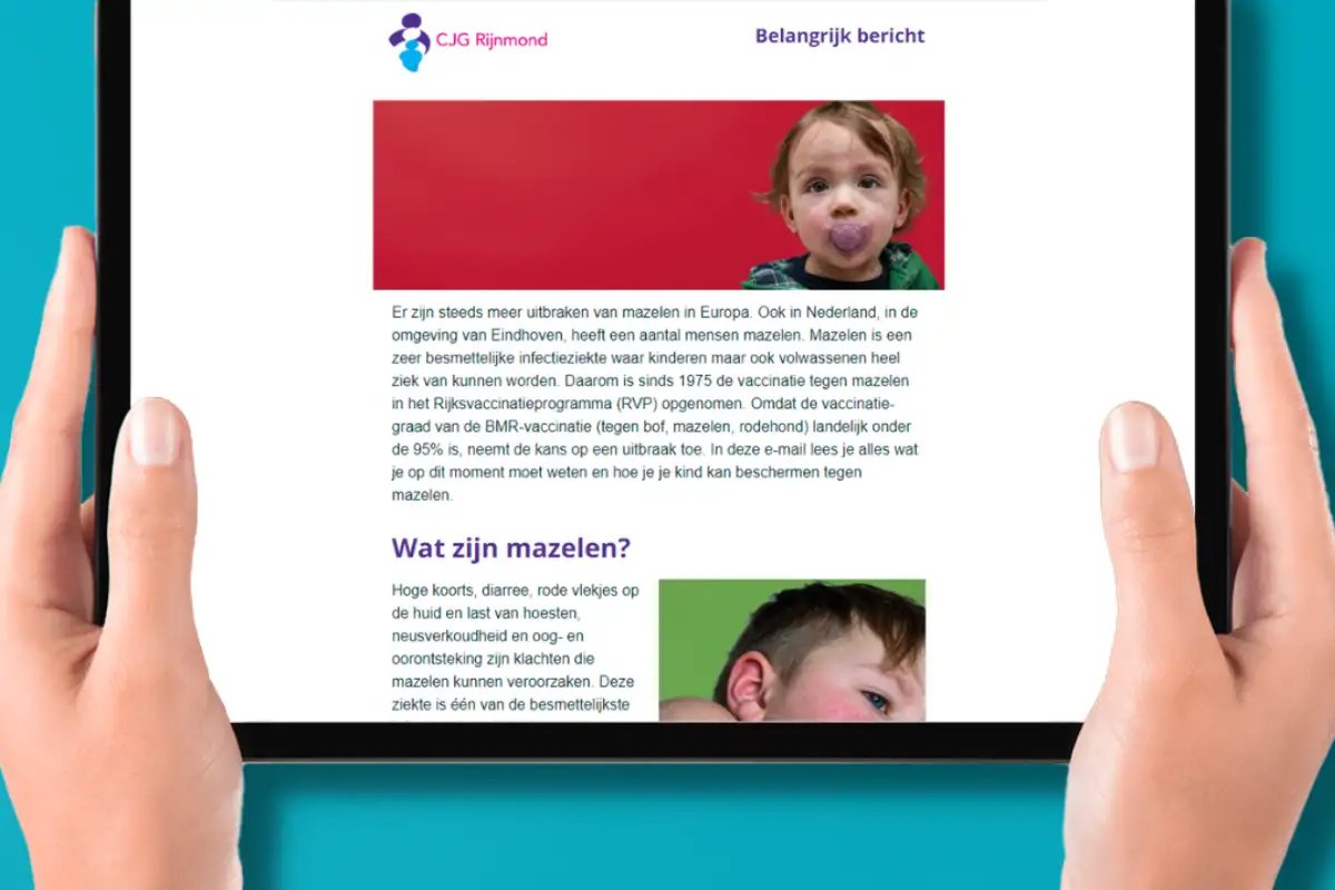 Communicatie mazelen ipad