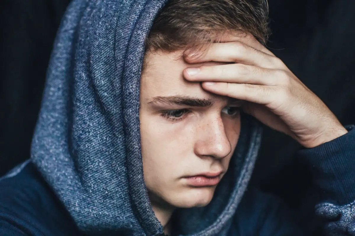 Jongen depressie