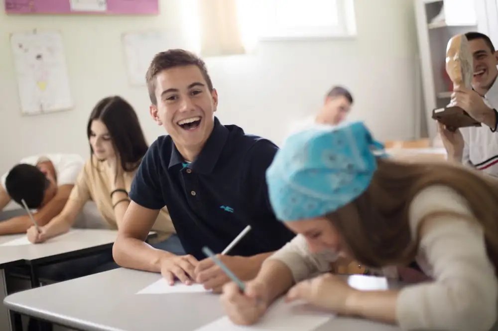 Sam is het zonnetje van de klas