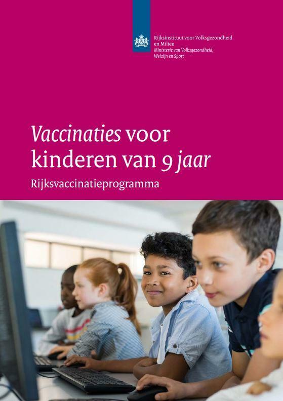 Vaccinaties kinderen van 9 jaar voorkant